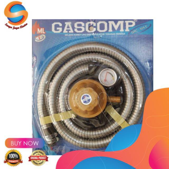 Selang+regulator gas otomatis anti ledak