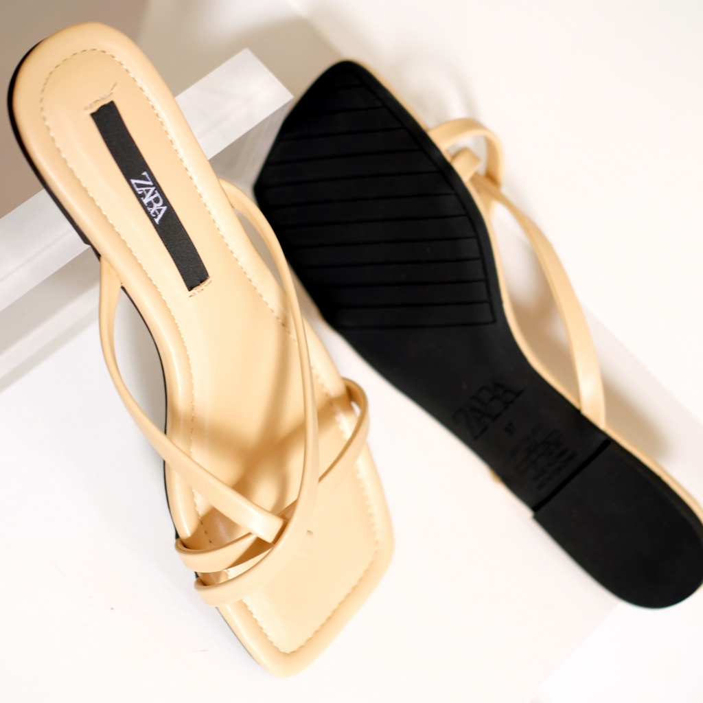 SANDAL WANITA ZARA FLATSHOES STRAPPY