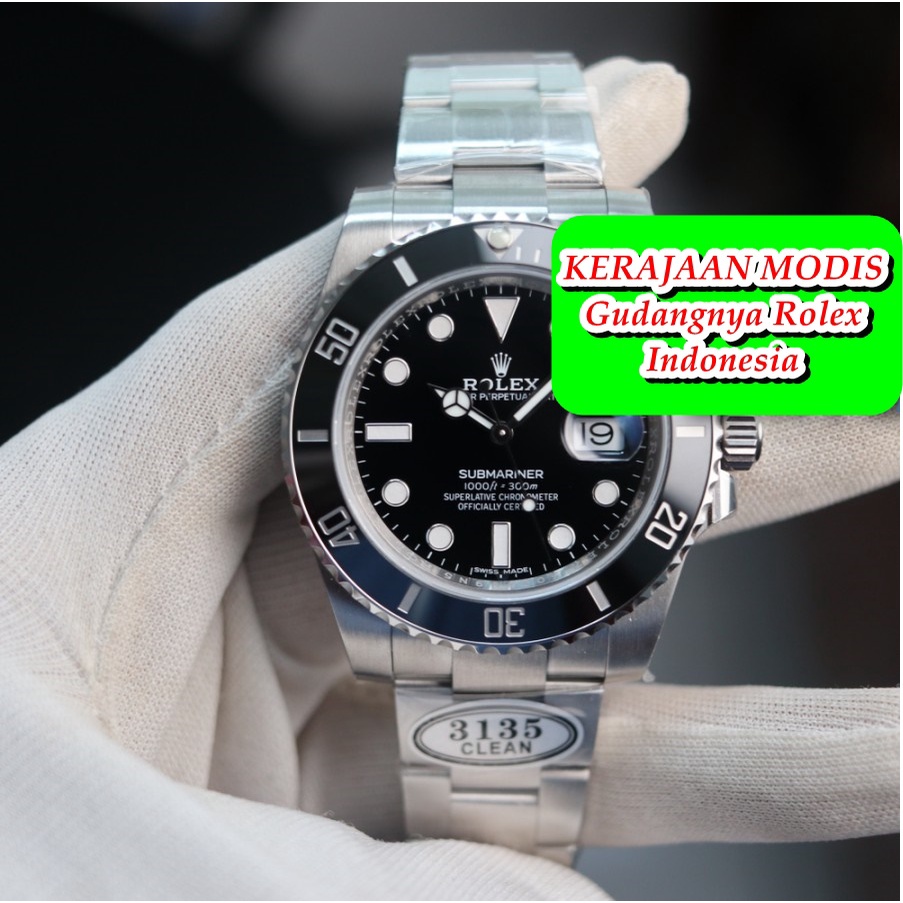 Big Sale Jam Rolex Submariner 116610 Ln Clean Factory (Cf) Best Clone Vr3135 Jam Tangan Pria Grosir Termurah Garansi 1th