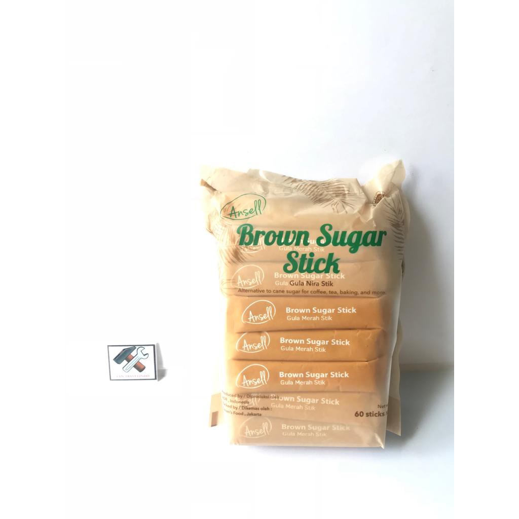 

BROWN SUGAR STICK ANSELL GULA AREN STIK KEMASAN SACHET COCOK DIABETES DAN DIET