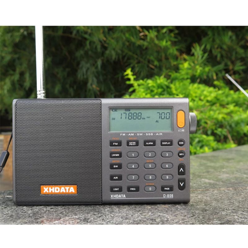 XHDATA D-808 D808 FM Stereo AM Airband HF SSB USB LSB Sensitif Selektif