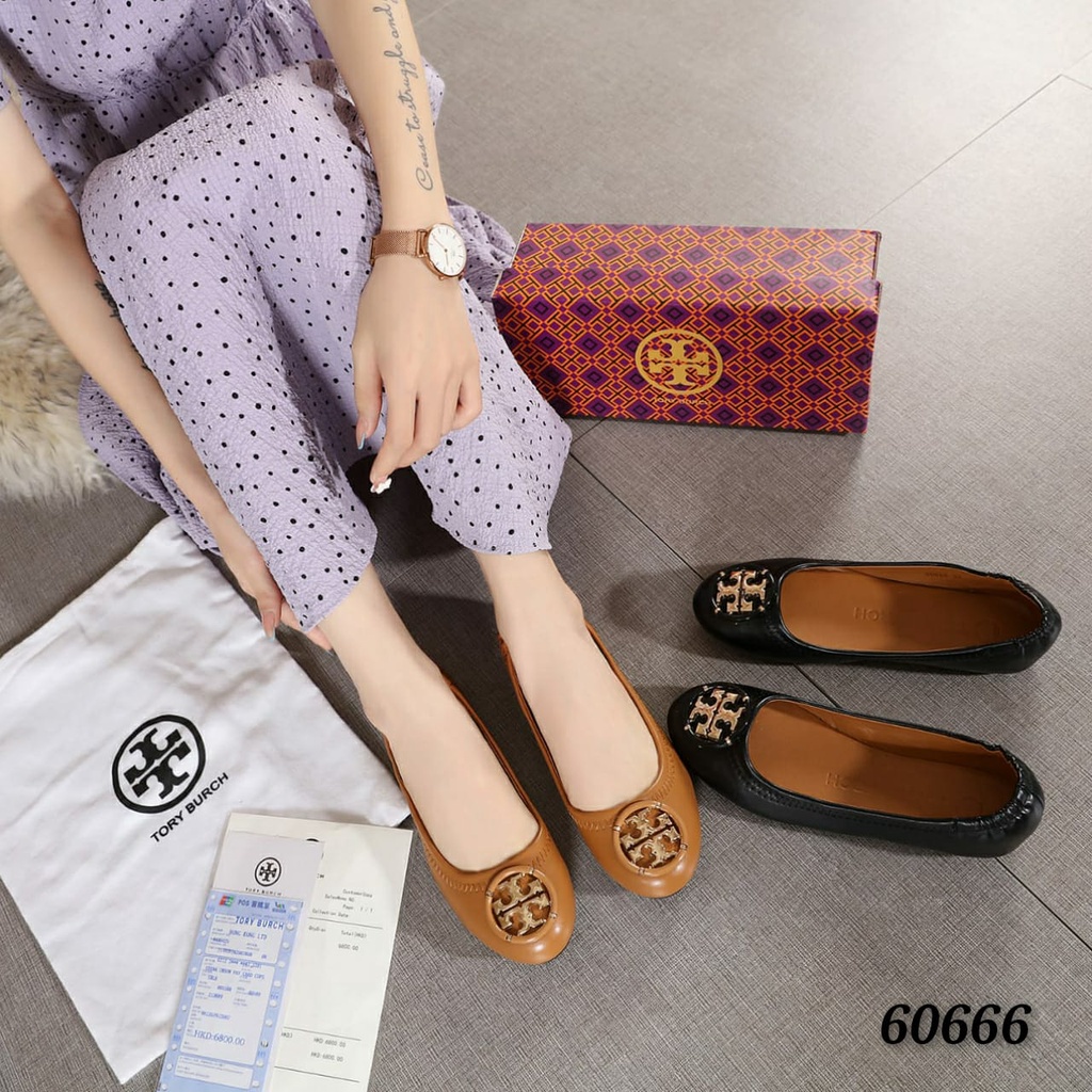 Flat Shoes TB Classic logo| Kode 60666 MURAH