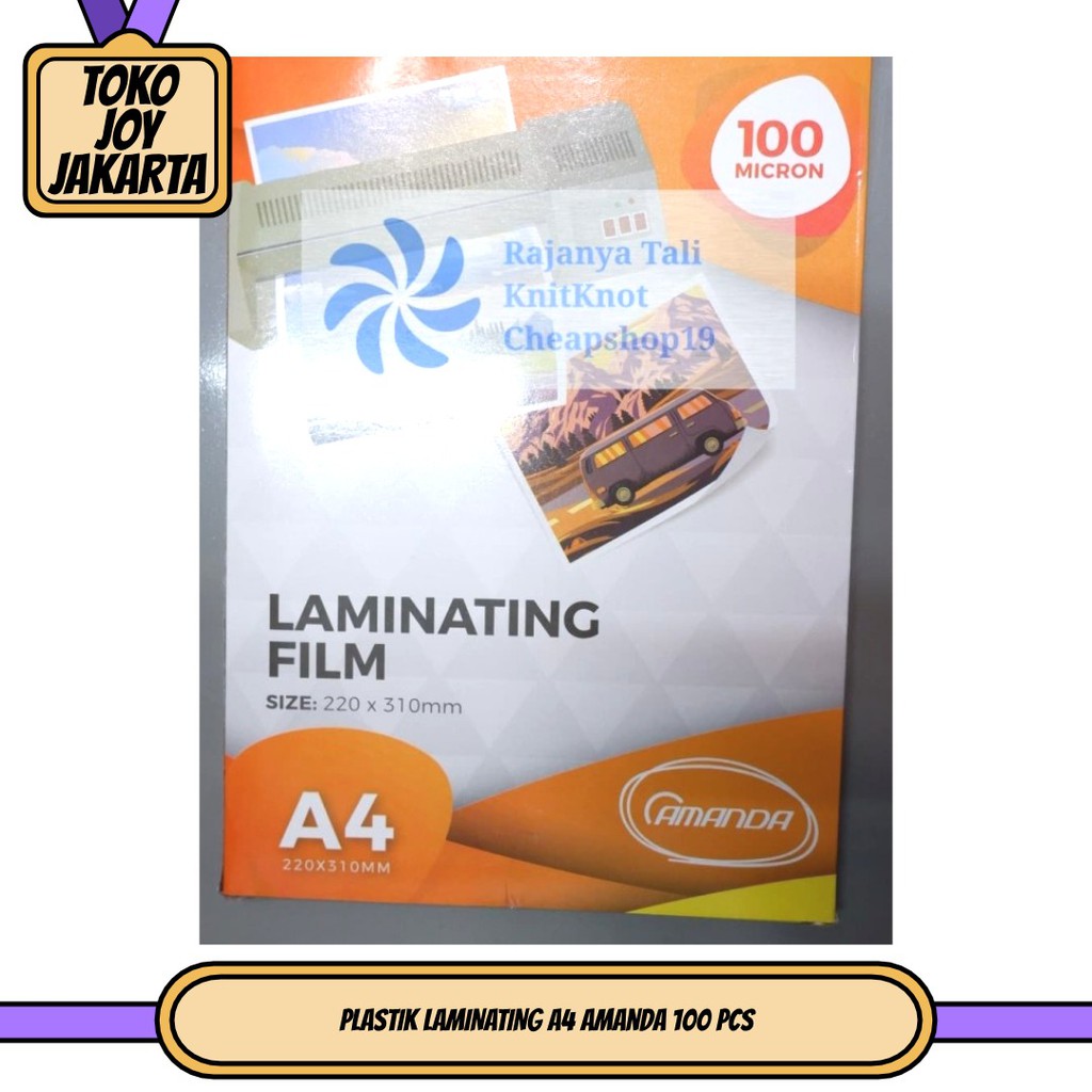 

PLASTIK LAMINATING A4 Amanda 100 pcs