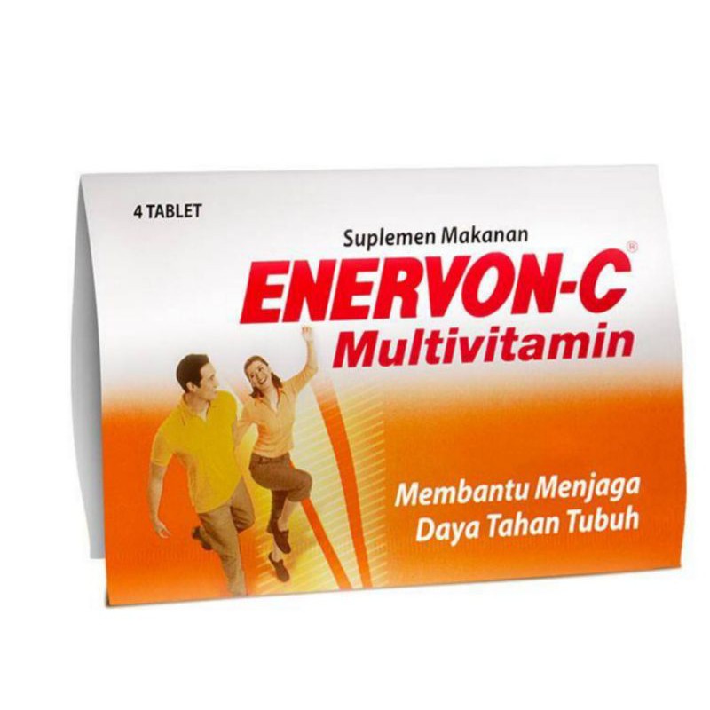 Jual Enervon C multivitamin per strip isi 4 tablet(Agustus 2023) Shopee Indonesia