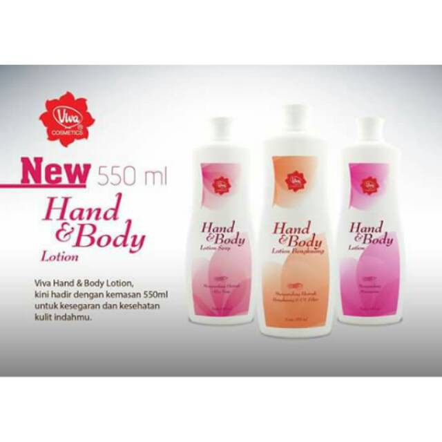 ✨LACIKOSME✨ VIVA HAND &amp; BODY LOTION 550ML - ORIGINAL BY VIVA