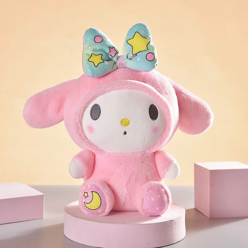 Boneka Kuromi stuffed bear toy Cinnamoroll plush toy Doll Melody Mainan Empuk Hadiah Ulang Tahun