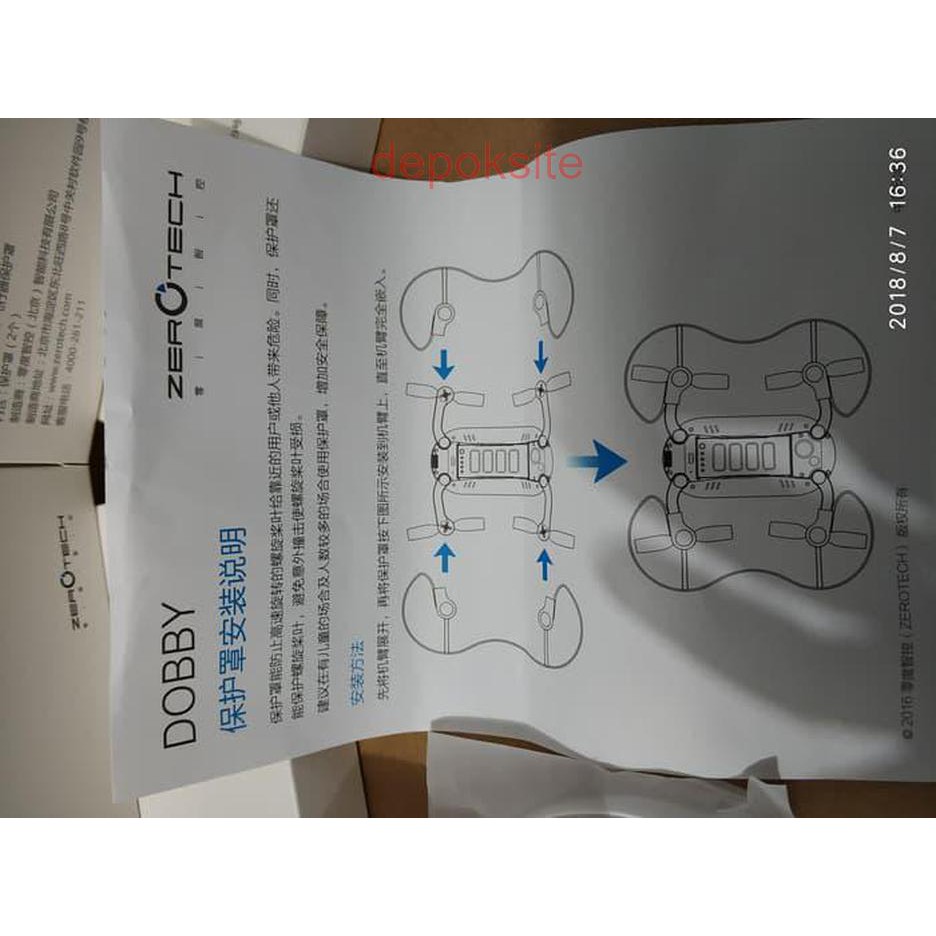 2 Pcs (1 Set) Zerotech Propeller Guard / Pelindung Baling Dobby Drone
