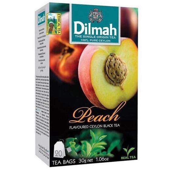 

[ COD ] Teh Dilmah No Envelope 20 sachet peach PROMO SPECIAL Kode 163