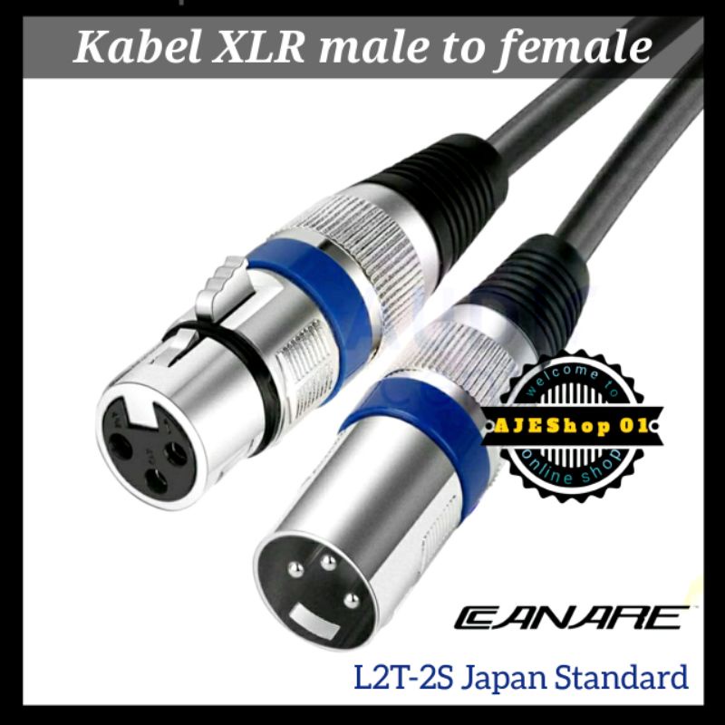 Kabel jack microphone to mixer jack canon xlr male to female kabel jack canare