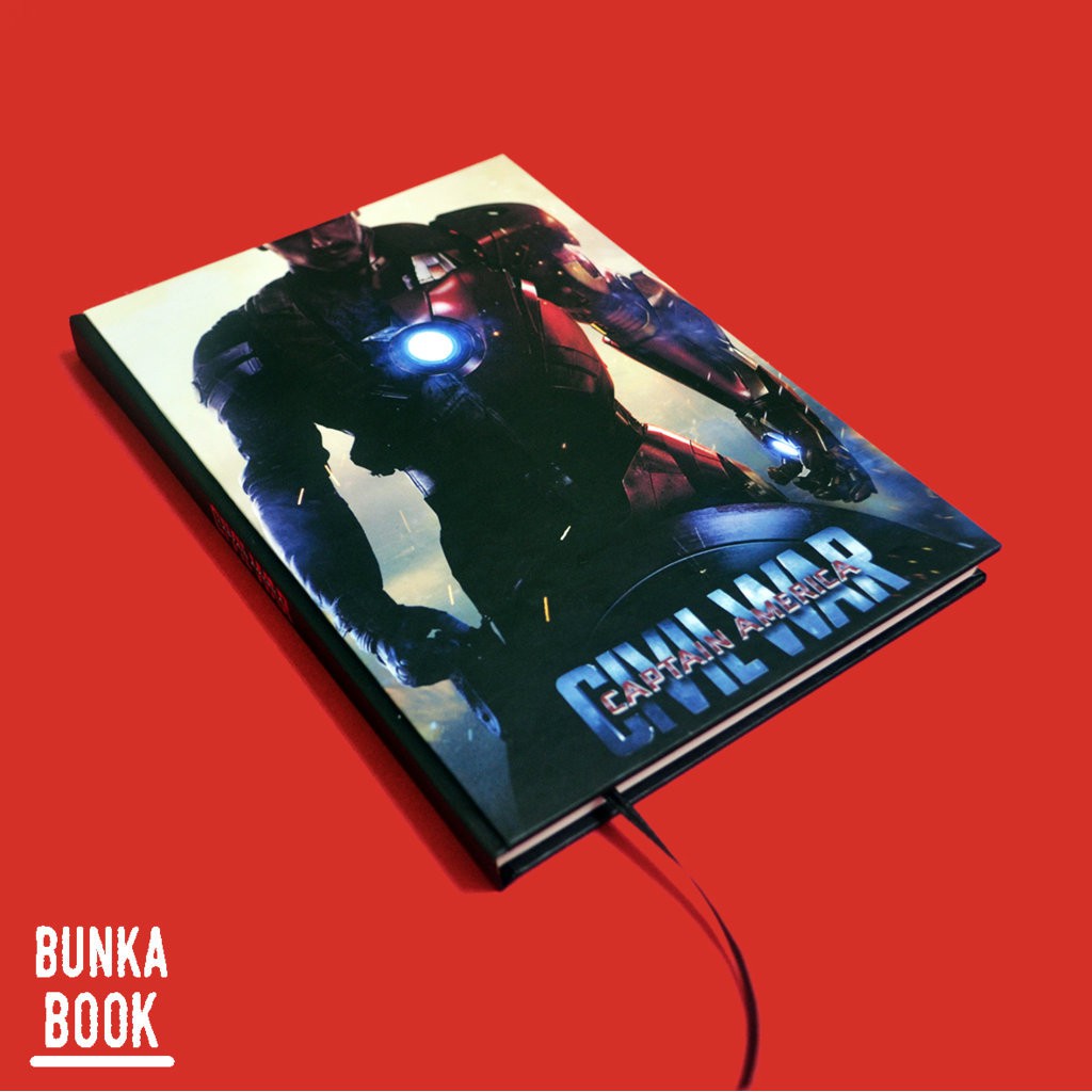 

Note Book Hardcover Captain America Civil War Ukuran A5 Jurnal Agenda Planner