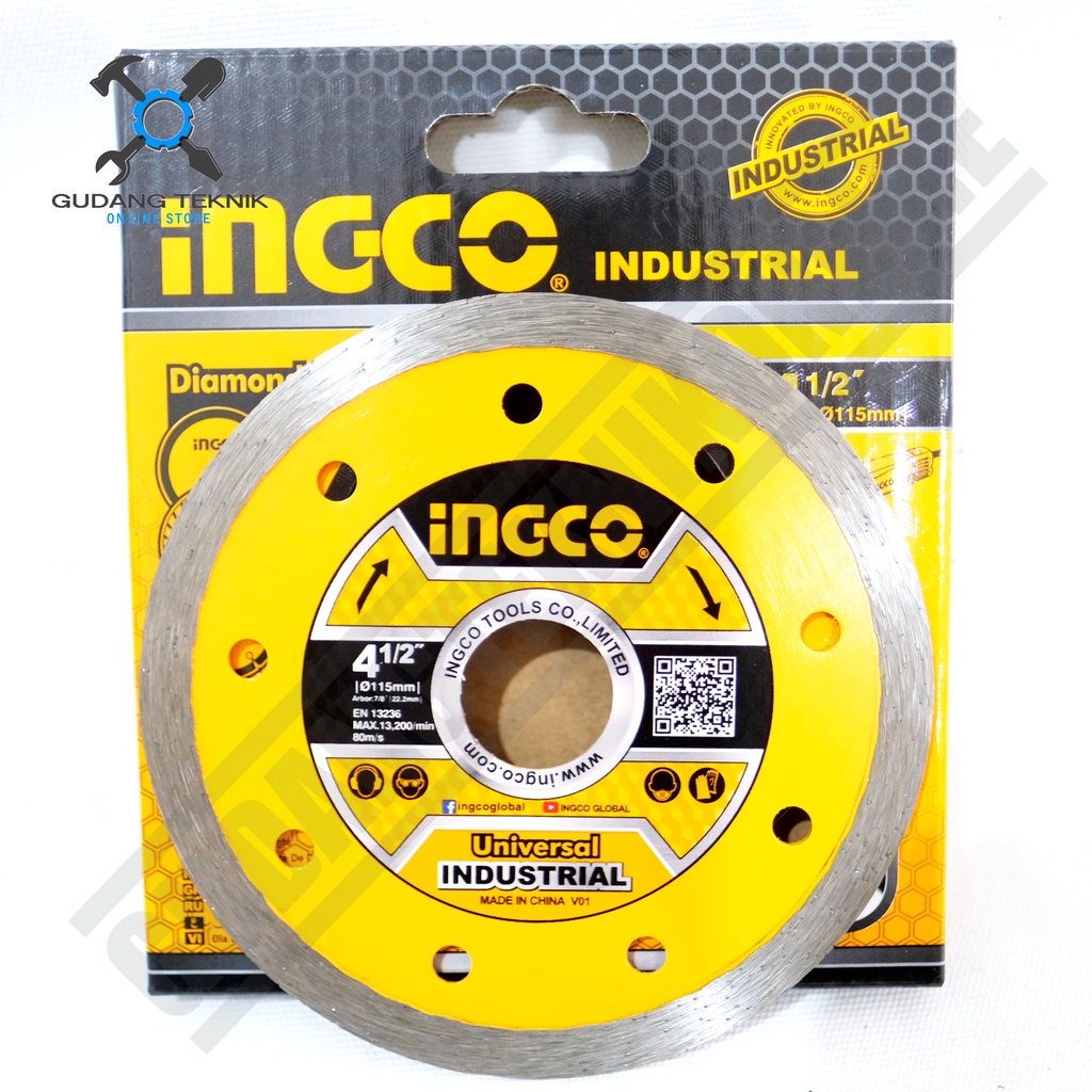 Diamond Wheel 4&quot; WET INGCO DMD021151 / Mata Pisau Potong Keramik Granit BASAH 4 Inch INGCO DMD 021151