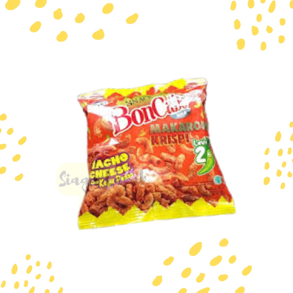 Makaroni Bon Cabe Nacho Cheese Keju Pedas Mini 30 gr Level 2