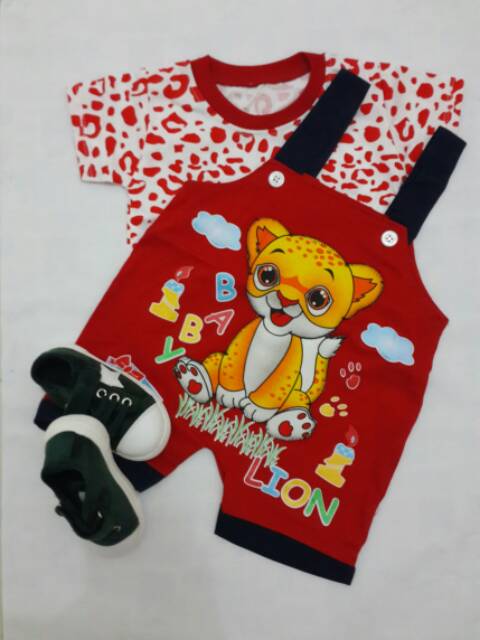 Setelan bayi kodok lucu lion  &amp; Sepatu Casual anak-anak uk.3bln- 1 1/2tahun