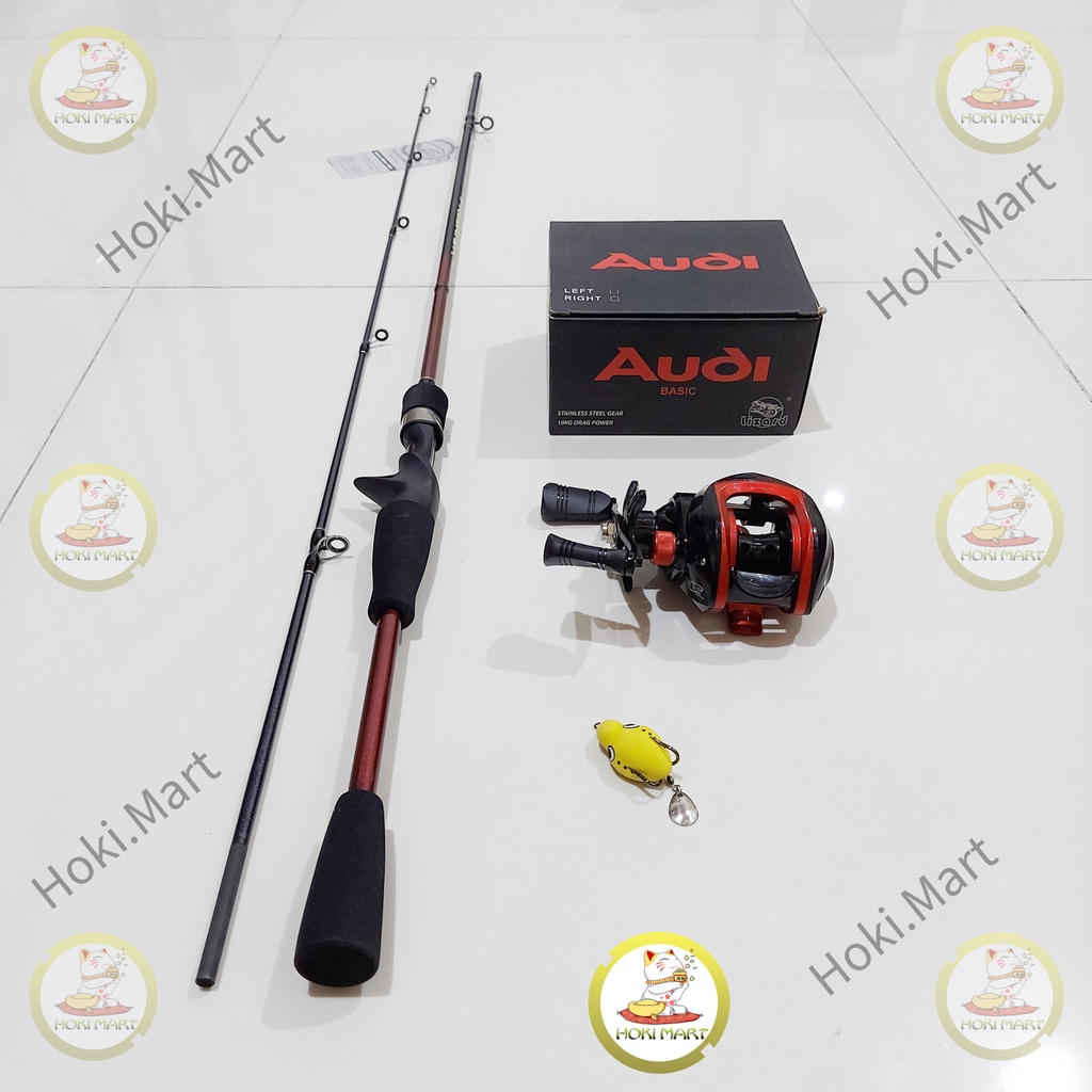 joran set seahawk + audi basic ( bait casting / bc ) free soft frog