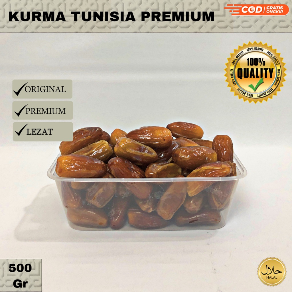 

Kurma Tunisia Madu 500 gram premium / Kurma Tunis original / kurma timur tengah / Kurma Madu Tunisia