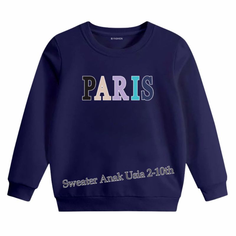 ((IB))SWEATER ANAK2 UNISEX/PARIS DIGITAL SABLON