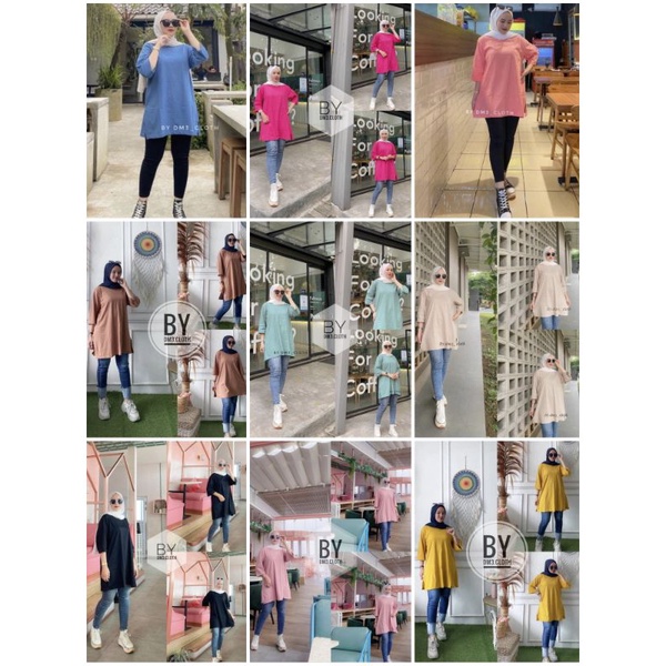 Tunik DM3cloth Original, Tunik Wanita Polos