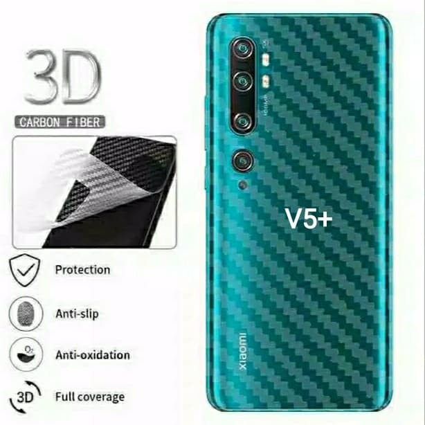 Skin Carbon Vivo y95, y93 ,y81,y71,y17,y83 Garskin Carbon Back Sticker Carbon [QTOP]