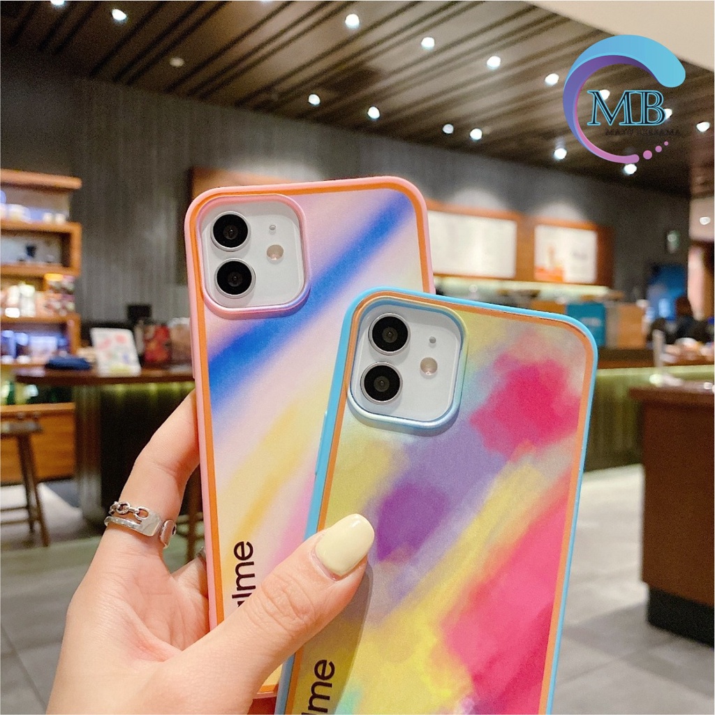 SS044 SOFTCASE RAINBOW REALME C2 2 PRO A1k 5 5i C3 5S 6 C11 C12 C25 narzo 30A C15 C17 7i MB2245