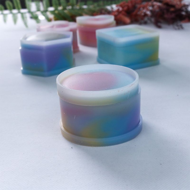 SIY  5 Pcs Box Resin Molds with lids Silicone Molds for DIY Craft Making Ashtray