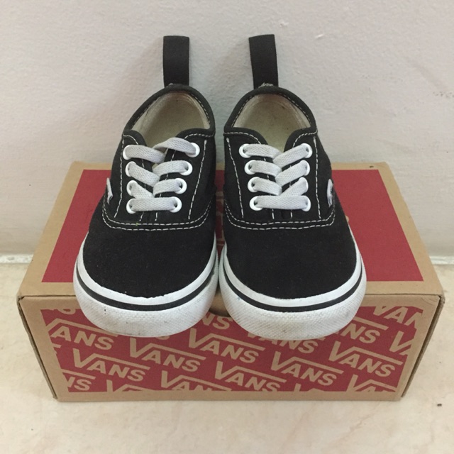 Preloved VANS KIDS 23,5 CLASSIC ORI AUTHENTIC ELASTIC / SLIP ON (Sepatu Anak) Original