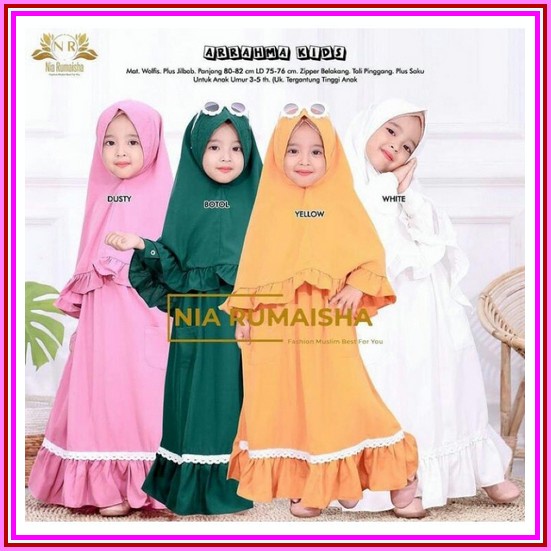 Gamis Anak Perempuan Terbaru 7 8 Tahun Kekinian Motif Kotak Kotak Ootd Anak Pakaian Anak Baju Anak S