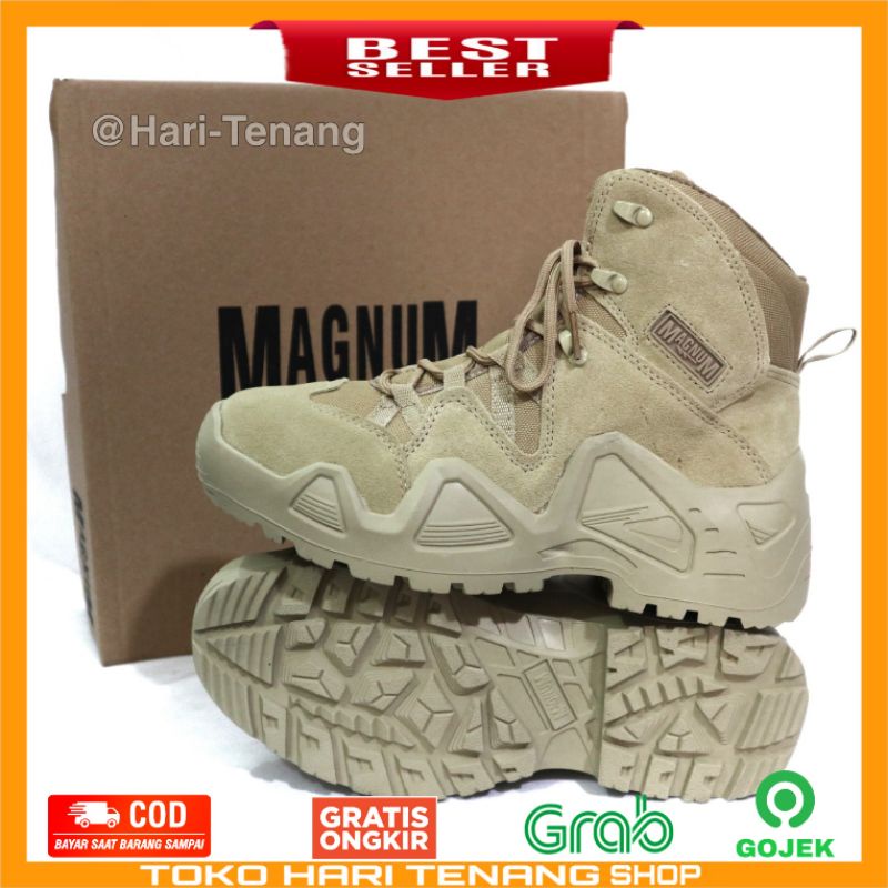 SEPATU MAGNUM COKLAT / SEPATU 168 CP / SEPATU BOOTS TACTICAL IMPORT/SEPATU PRIA DAN WANITA