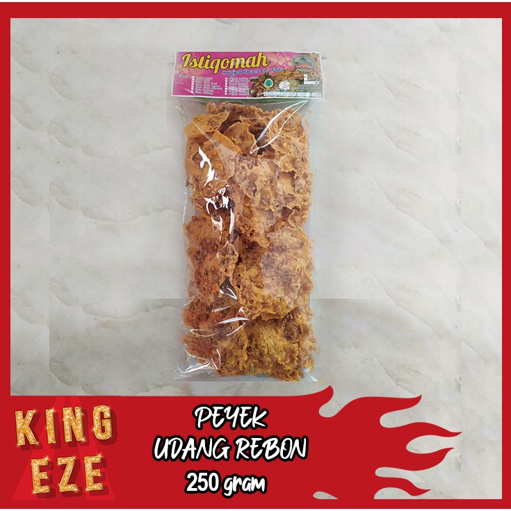 

PEYEK UDANG REBON "ISTIQOMAH" I KING EZE SUPER KRESS I CAMILAN I SNACK I CAMILAN PEDAS I SNACK PEDAS