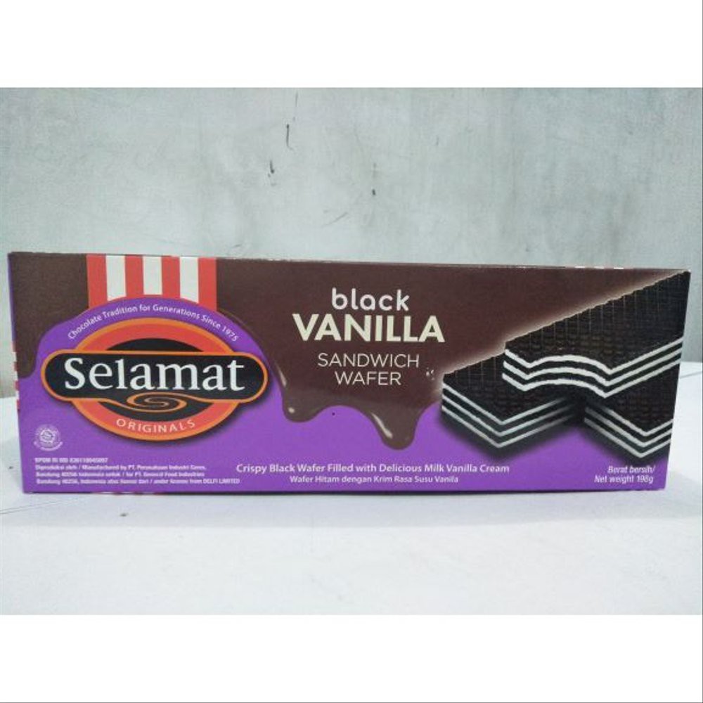 

SELAMAT WAFER BLACK VANILLA 198GR