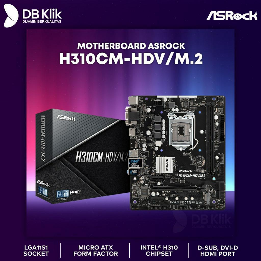 Motherboard Asrock H310CM-HDV/M.2 - MB ASROCK H310CM HDV M.2