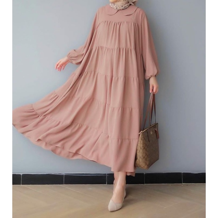 Midi Dress Jumbo XXL LD120 /Dress Muslim Rayon Jumbo