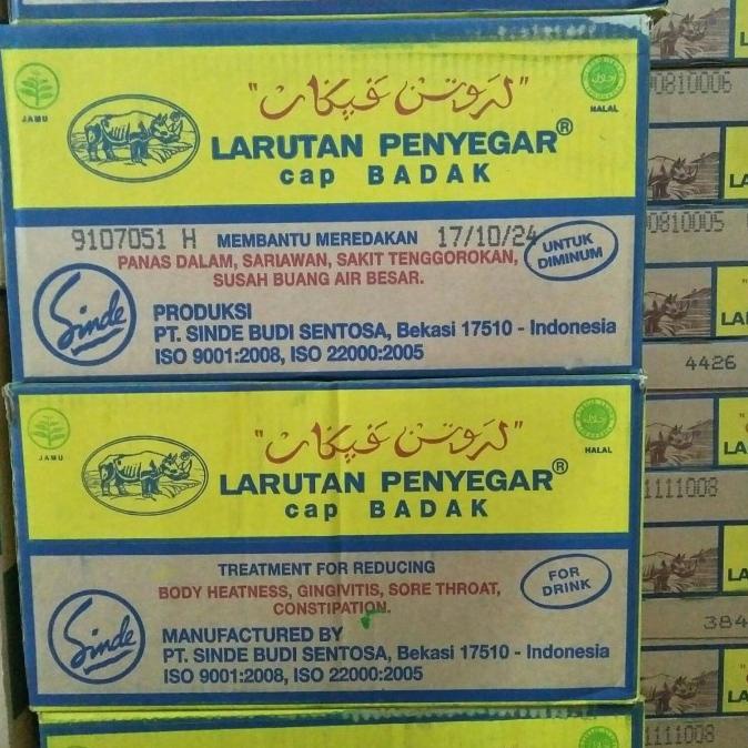 

larutan penyegar cap badak botol besar isi 24