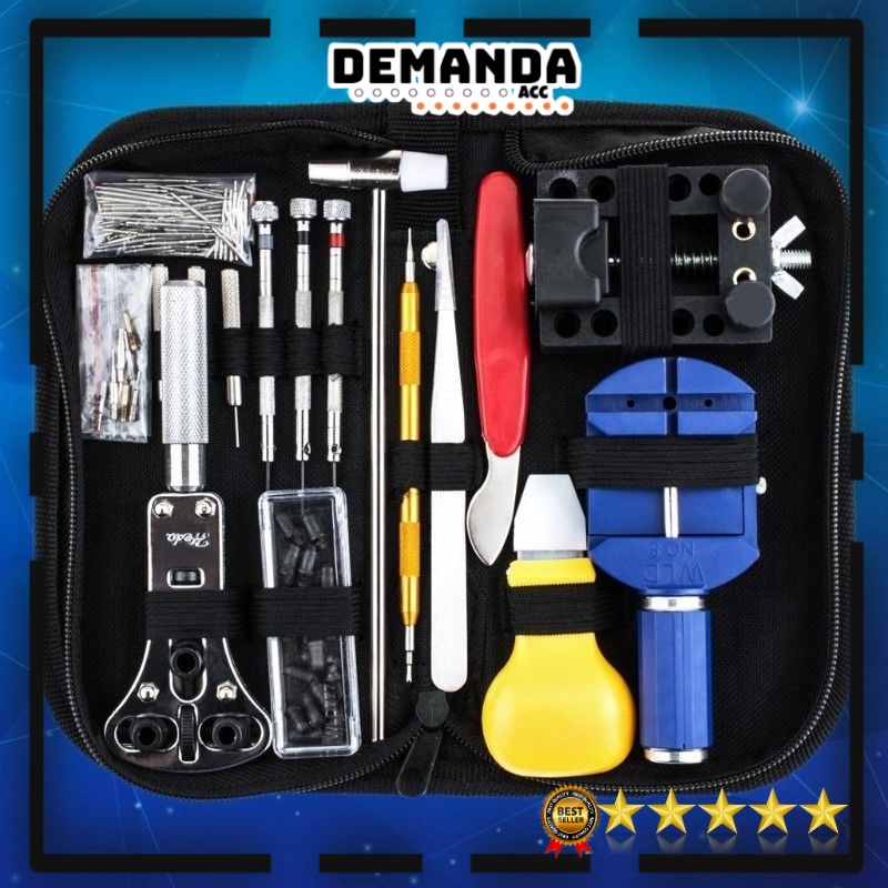 [Bisa COD] Peralatan Reparasi Jam Tangan Watch Repair Tool Kit Set