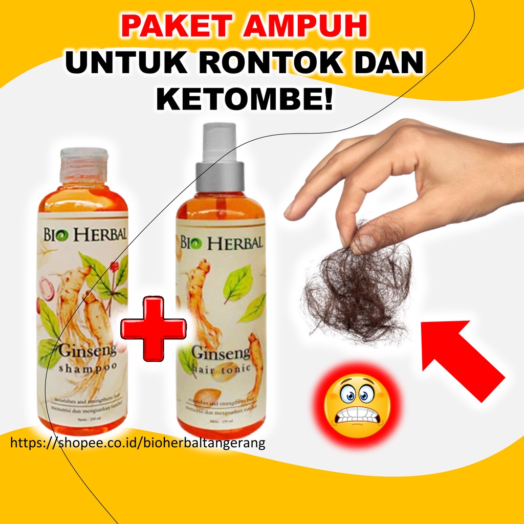 Perawatan Rontok Parah Dan Ketombe Penyubur Rambut Ginseng Ampuh BPOM B3P