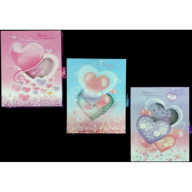 diary ada GEMBOK/diary anak/buku harian/buku catatan-LOVE