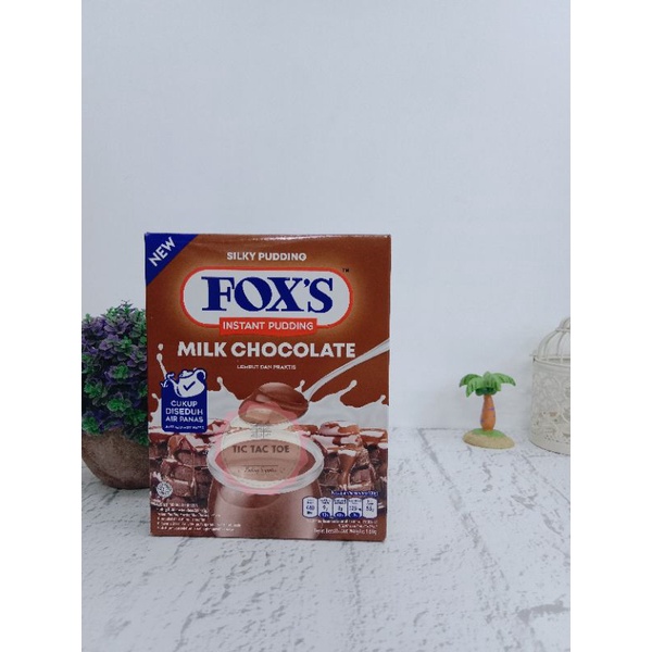 Foxs Sliky Pudding Milk Chocolate 160gr / Pudding Bubuk Coklat Susu