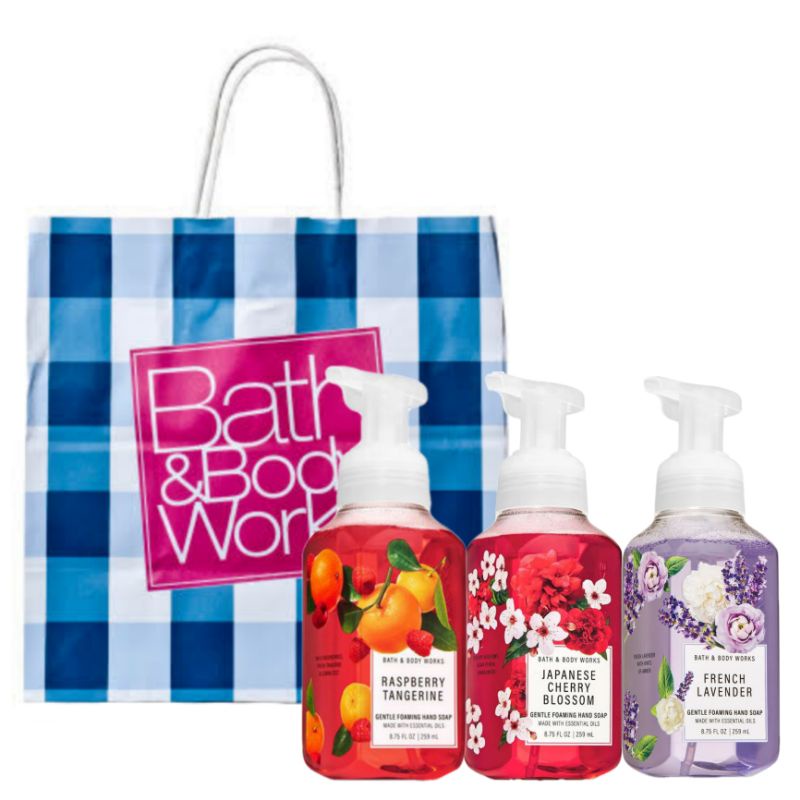 BBW FRENCH LAVENDER RASPBERRY TANGERINE JAPANESE CHERRY BLOSSOM WARM VANILLA SUGAR GIFT SET PAKET BATH &amp; BODY WORKS