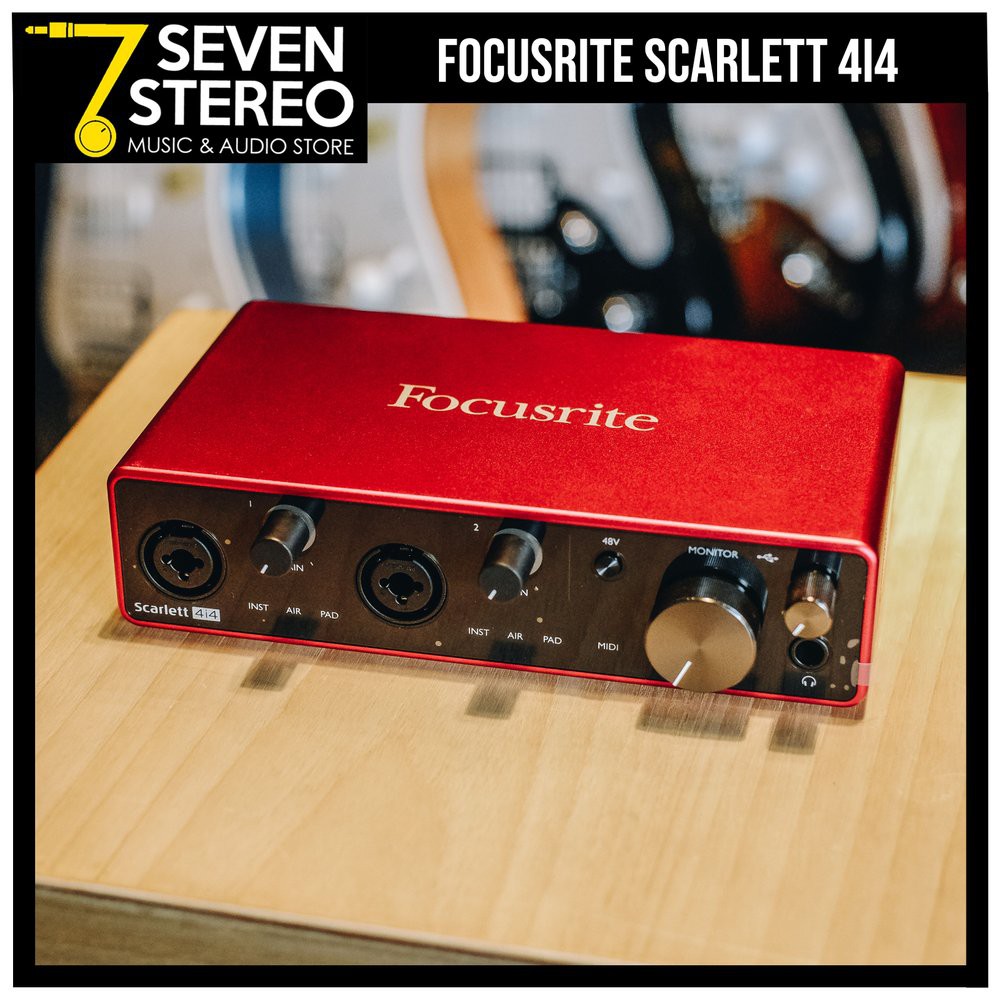 Focusrite Scarlett 4i4 3rd Gen USB Audio Interface - Soundcard Recording