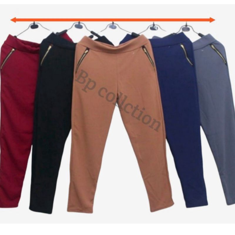 LUNA PANTS ZIPPER RESLETING CELANA PANJANG