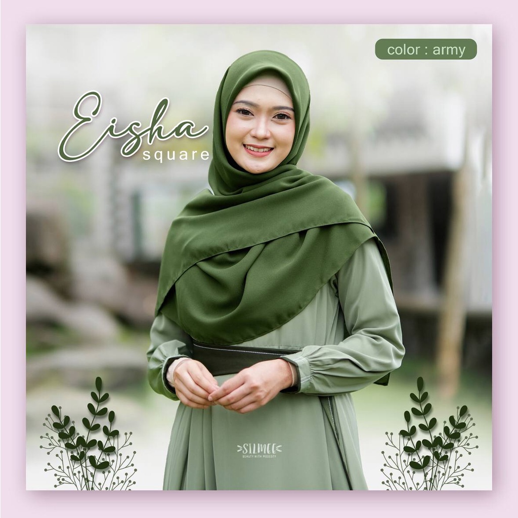 Eisha Square Hijab Segi Empat by Silmee