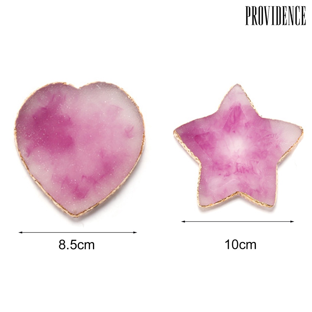 Providence Nail Color Plate Heart Star Shapes Displaying Non-Fading Natural Mixing Display Palette Gel Polish Holder for Manicure