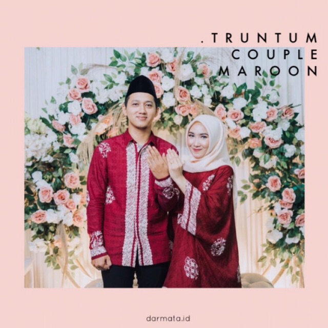 (PREORDER) READY PENGIRIMAN 2 JAN - TRUNTUM COUPLE MAROON