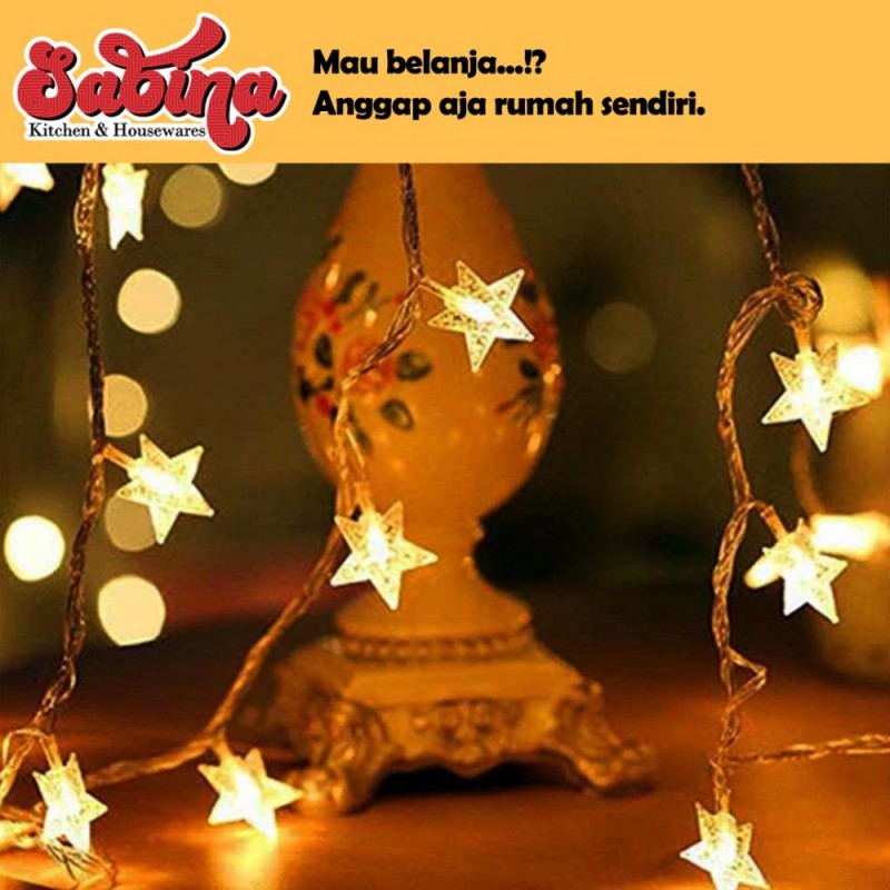 Lampu Hias Dekorasi Star Light String Twinkle 20 LED ANBLUB