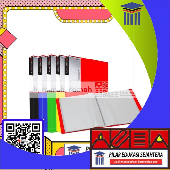 

MAP HOLDER / CLEAR HOLDER FOLDER ONE 20 POCKET (1PCS) MURAH