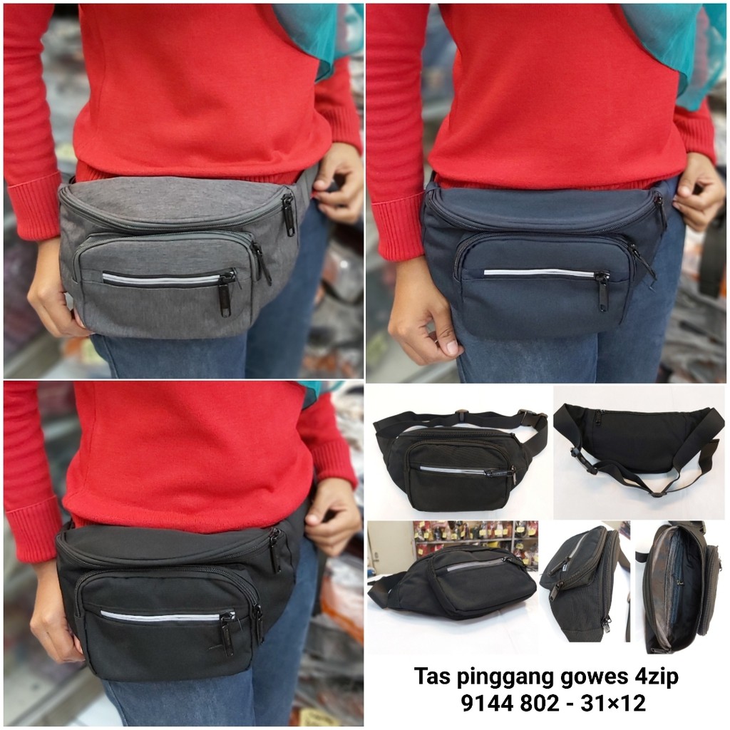 Tas pinggang import gowes waistbag pria