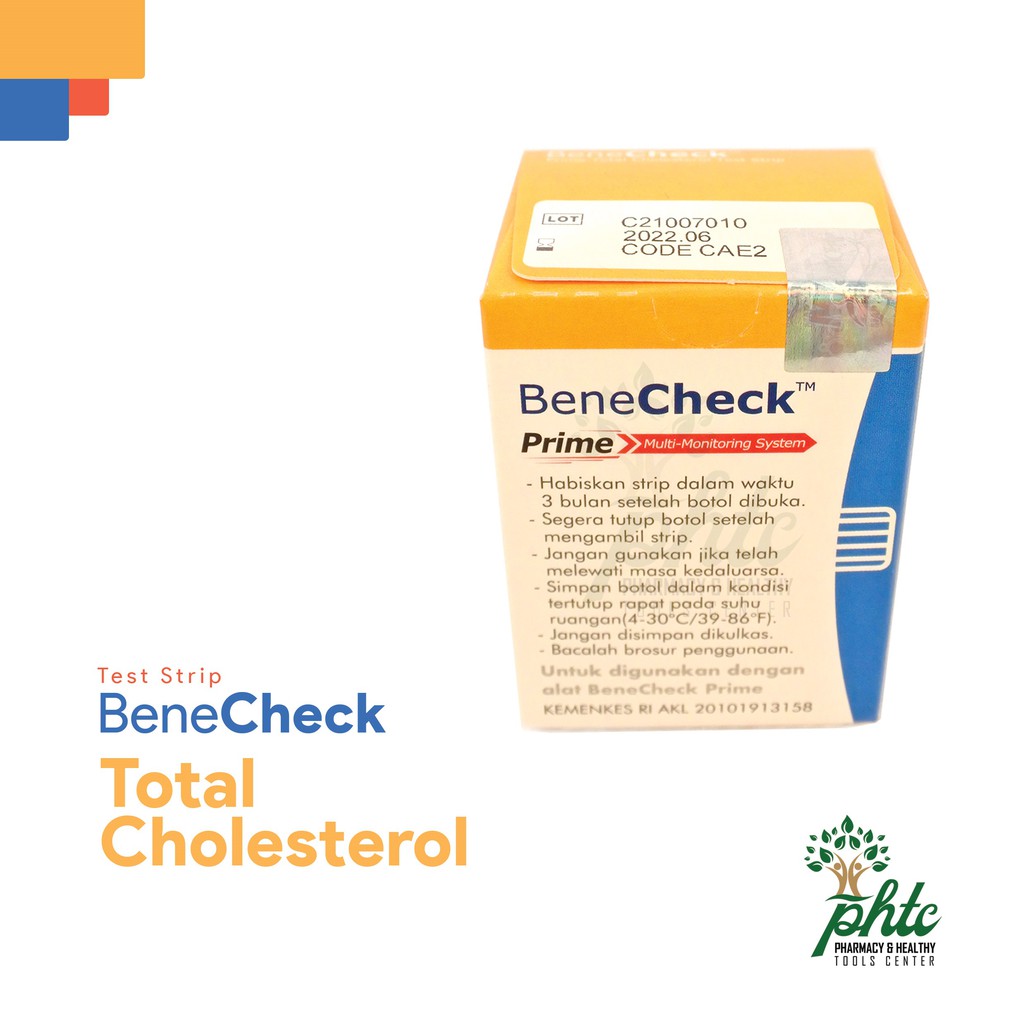 BeneCheck Prime Cholesterol l Strip Benecheck Prime Kolesterol Isi 10 Strip