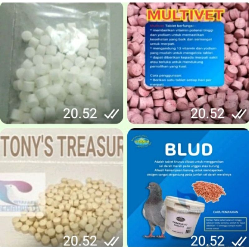 paket hemat vetafarm vetabolic blud multivet dan tonys treasure