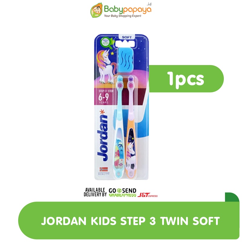 Jordan Sikat Gigi Kids Step 3 Twin Soft 20Inr/120 Pcs (SALE)