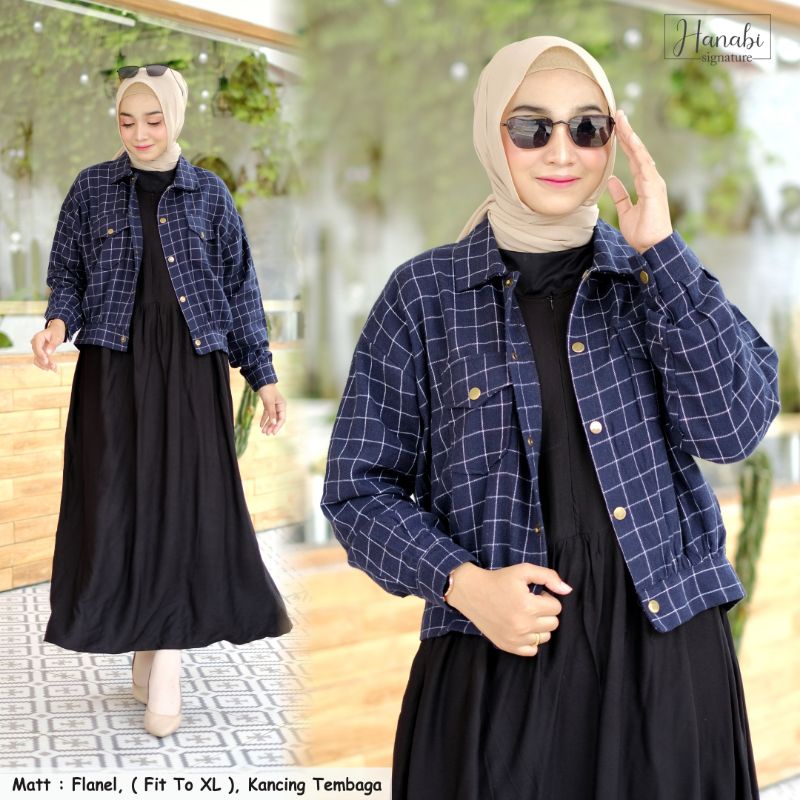 Jaket Flanel / Kemeja Flanel / Crop Flanel / outer flanel