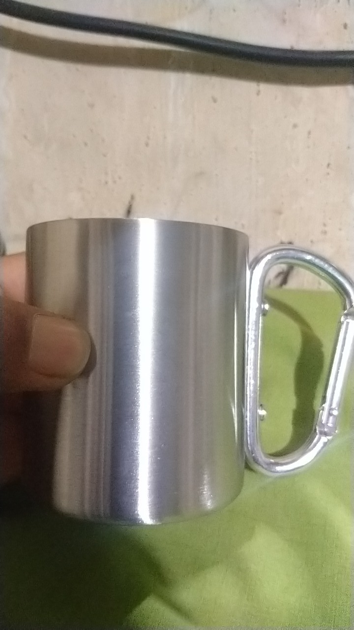 Gelas Stainless Steel 240 Ml Bonus Stiker Gunung Waterproof